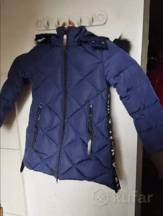 Комплект зимний - Куртка комбинезон и шапка.