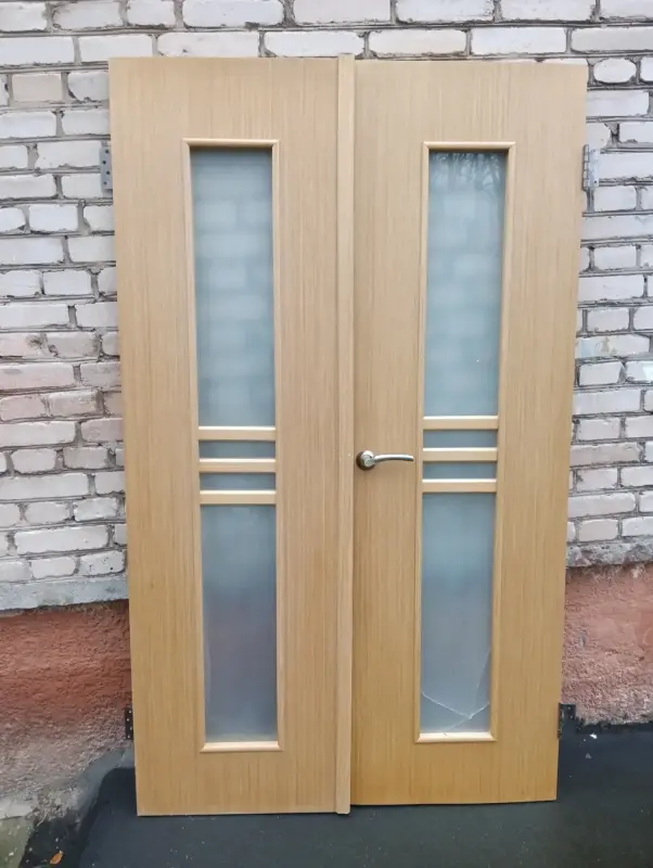 Двери межкомнатные двойные с коробкой