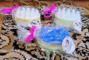 Сувенирное массажное мыло ручной работы