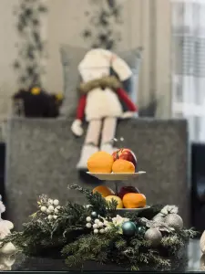 Новогодний/рождественский венок из живой хвои.