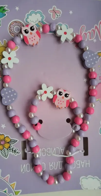 Комплект дет.бижутерии Совушка, новый