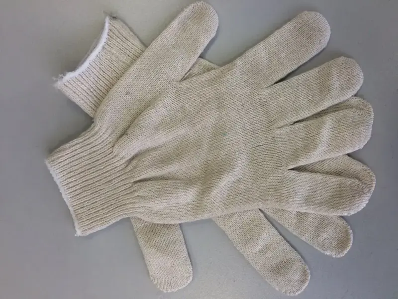 Перчатки ХБ 5 нитей (Без ПВХ ТОЧКИ) 0.25 копеек