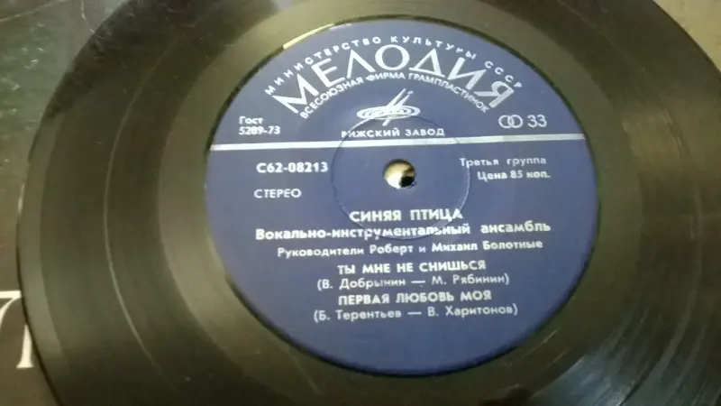 Виниловая Грампластинка Синяя Птица Ты Мне Не Снишься