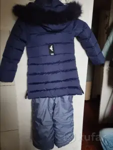 Комплект зимний - Куртка комбинезон и шапка.