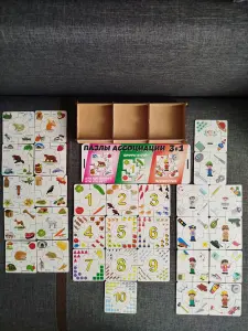 Набор деревянных пазлов ассоциации