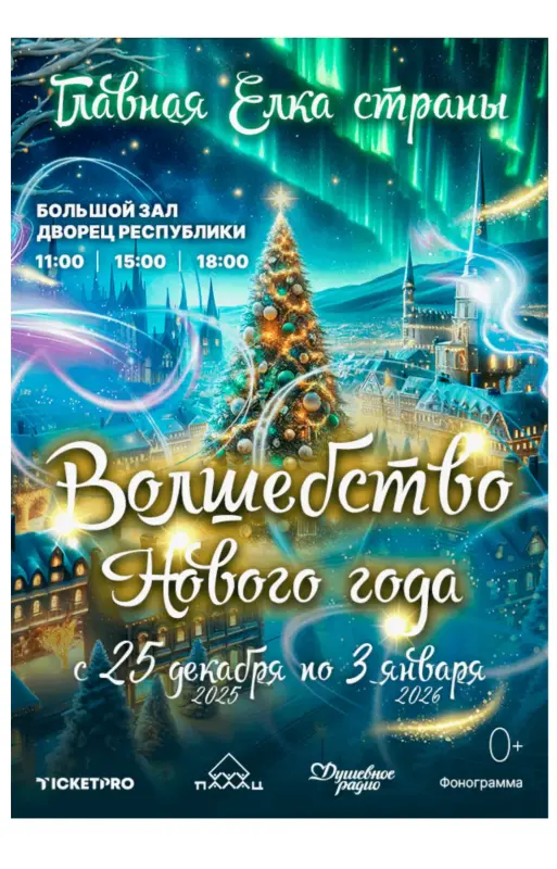Главная Елка страны Дворец Республики