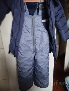 Комплект зимний - Куртка комбинезон и шапка.