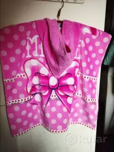 Полотенце Минни Маус. Пончо-полотенце