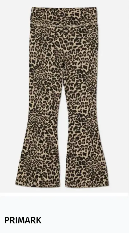 Primark леггинсы клёш леопард