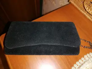 Клатч вечерний замшевый