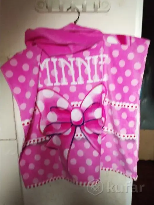 Полотенце Минни Маус. Пончо-полотенце