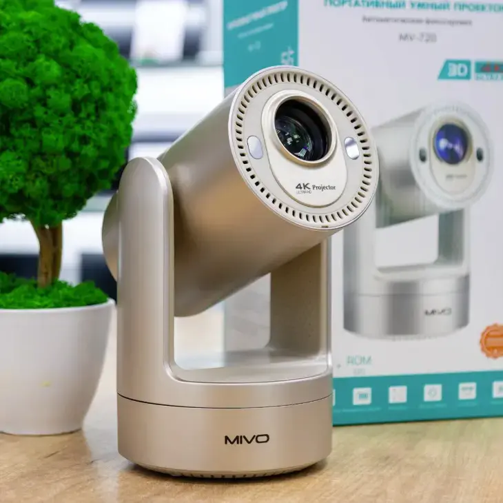 ПОРТАТИВНЫЙ с АКБ Android 4K проектор MIVO MV-720 Pro 2/32 Гб