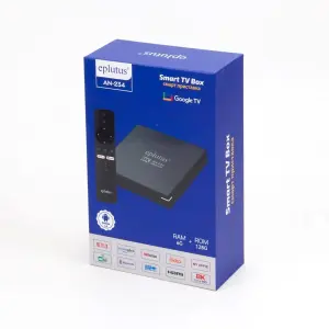 Смарт ТВ приставка Eplutus AN-234, с голосовым вводом, Android/8K/WiFi/BT