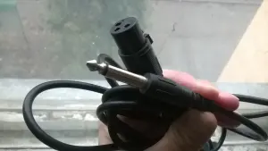 Кабель аудио микрофонный XLR 3pin штекер 6.3 2.5 метра