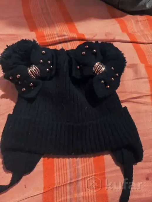 Комплект зимний - Куртка комбинезон и шапка.