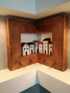 Панно угловое, ключница, ручная работа