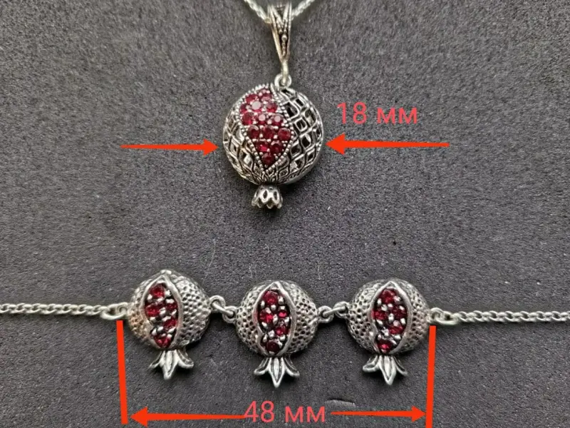 Подарки, подарочные наборы - Подарочный Комплект ''ГРАНАТ'' из серебра - Вся Беларусь - Фото 3 Подарочный Комплект ''ГРАНАТ'' из серебра - Вся Беларусь - 229794 - Доска объявлений Kupika.by - Фото 3