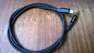 Кабель Borofone BL7 Lightning - 3.5 Jack (1 м, черный)