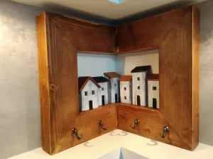 Панно угловое, ключница, ручная работа