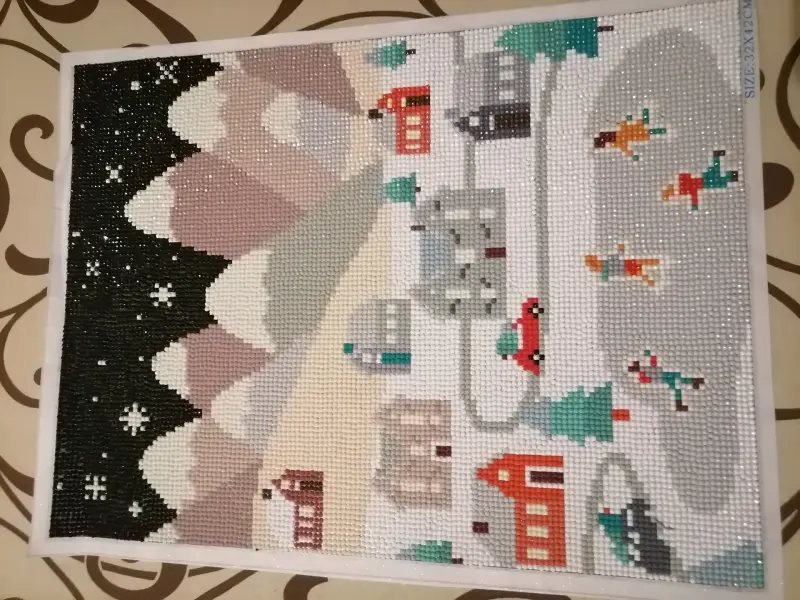 Алмазная картина готовая 32*42