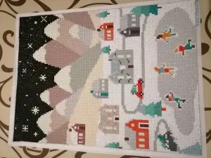 Алмазная картина готовая 32*42