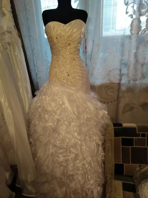Платье Русалочка-рыбка белое пышное на бал,42-46 - Вся Беларусь - 95405 - Доска объявлений Kupika.by - Фото 9