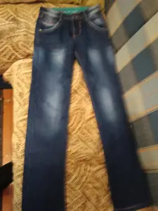 Новые джинсы на флисе