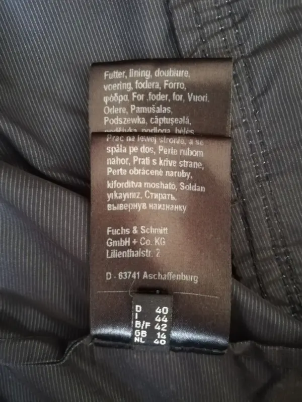 Женская верхняя одежда - Куртка женская Fuchs Schmitt на молнии с карманами - Вся Беларусь - Фото 11 Куртка женская Fuchs Schmitt на молнии с карманами - Вся Беларусь - 230047 - Доска объявлений Kupika.by - Фото 11