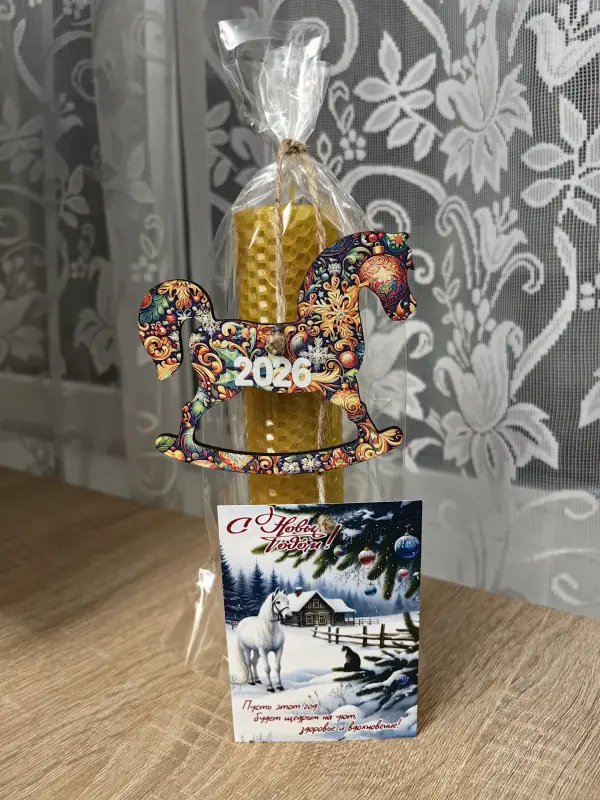 Новогодняя натуральная свеча