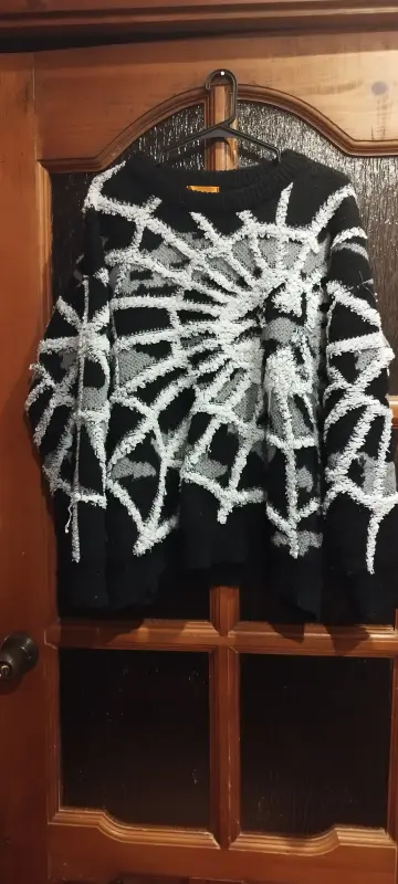 Свитер с рисунком паука