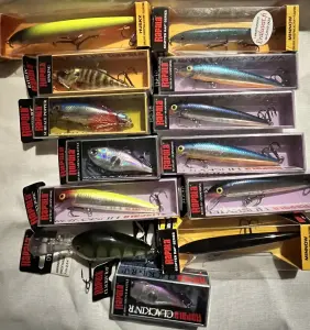 воблеры Rapala - 13шт + ящик Mikado