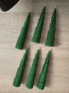 Свечи-елочки из натуральной вощины