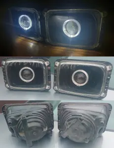 Mercedes T1 фары линзованные