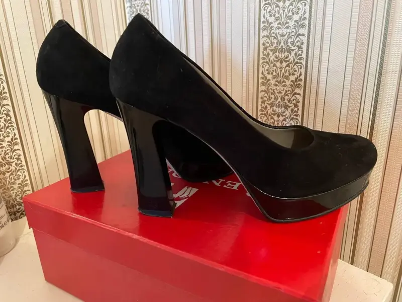 Туфли замшевые