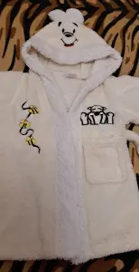 Халат белый махровый на 2г (р.86-92), б.у в хорошем состоянии, Турция