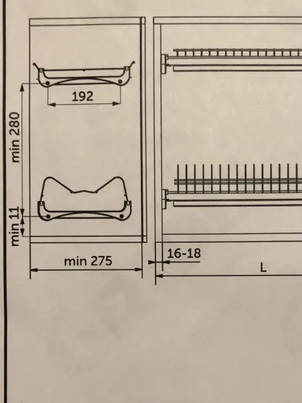 Сушилка для Посуды 600 мм