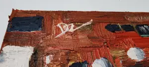 Картина ''Motherboard'' 2025 (масло, холст 20х20)