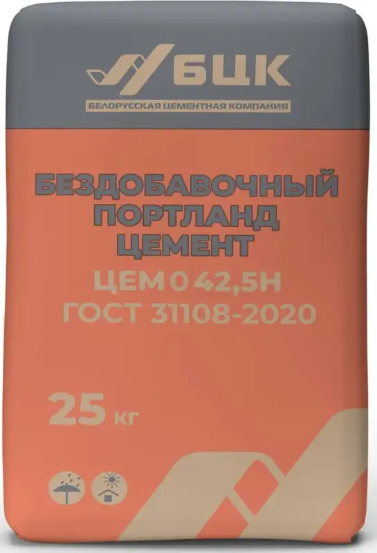 БЕЗДОБАВОЧНЫЙ портландцемент ЦЕМ 0 42,5Н ГОСТ 3110