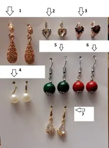 Серьги разные и браслеты