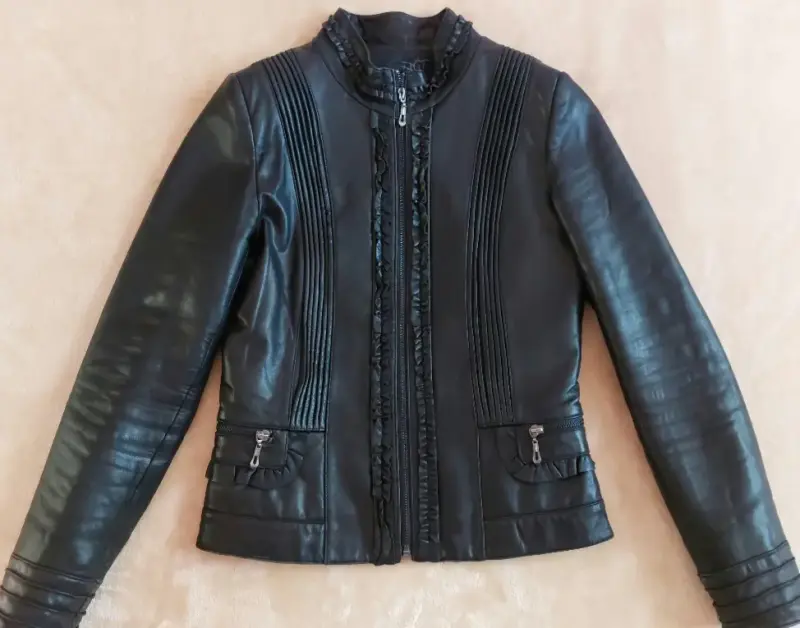 Куртка пиджак, натуральная кожа, р.40-42