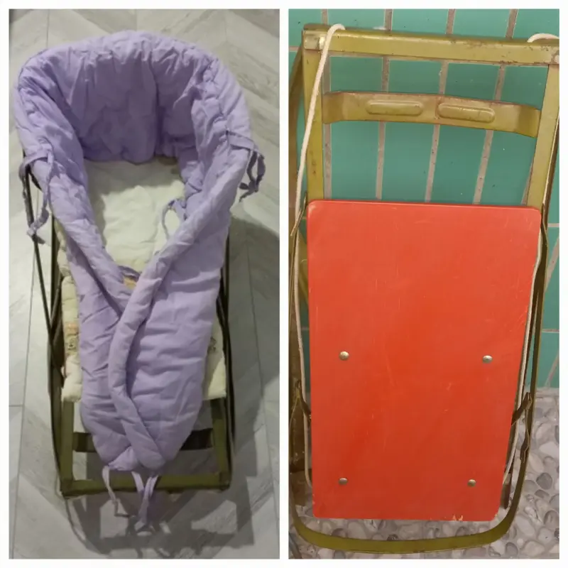 Санки с утеплённым чехлом