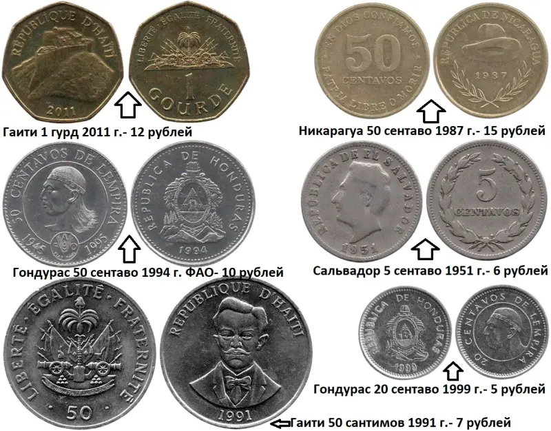 Монеты 3. Цены на фото.