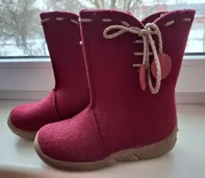 Валенки бордовые, как новые, р.29, б.у