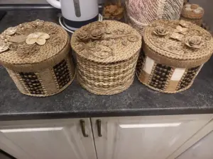 Контейнеры для хранения из джута