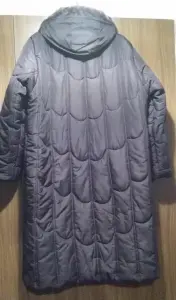 Пальто демисезонное с капюшоном, б/у, р.52-54