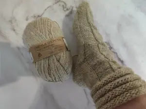 Диванные носки из овечьей шерсти