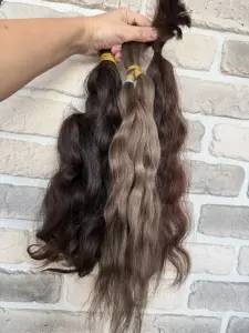 славянка. Натуральные волосы. Детские хвостики