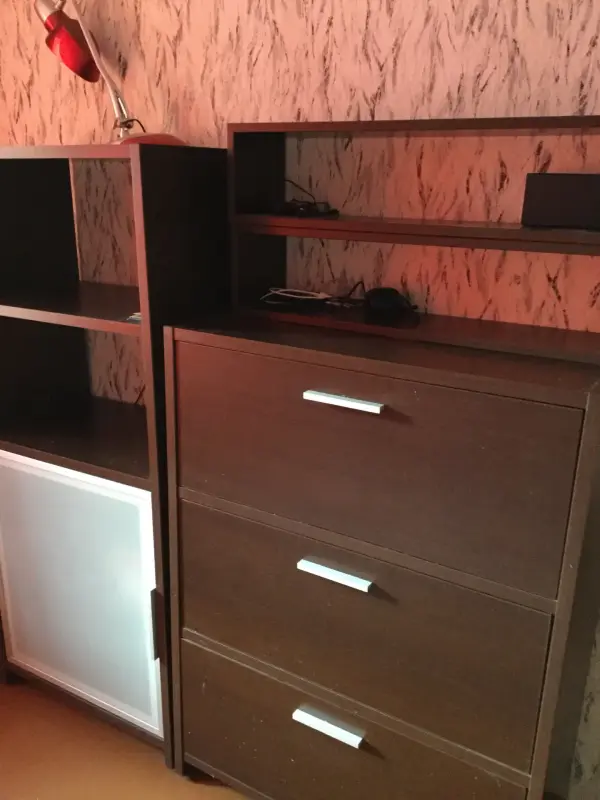 Комплект мебели (комоды, стеллаж/тумба, полки)