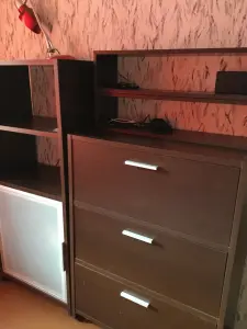 Комплект мебели (комоды, стеллаж/тумба, полки)