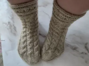 Шерстяные носочки из овечьей шерсти